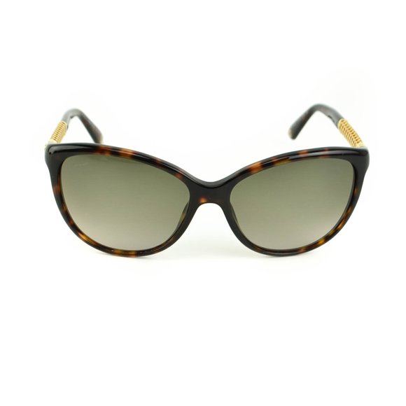 GUCCI Tortoise & Gold-Plated GG Sunglasses (mv) - Picture 4 of 11